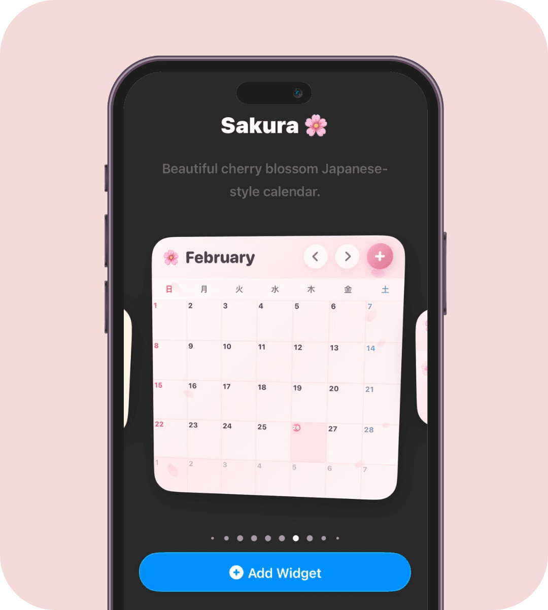 Calendar widget design collection