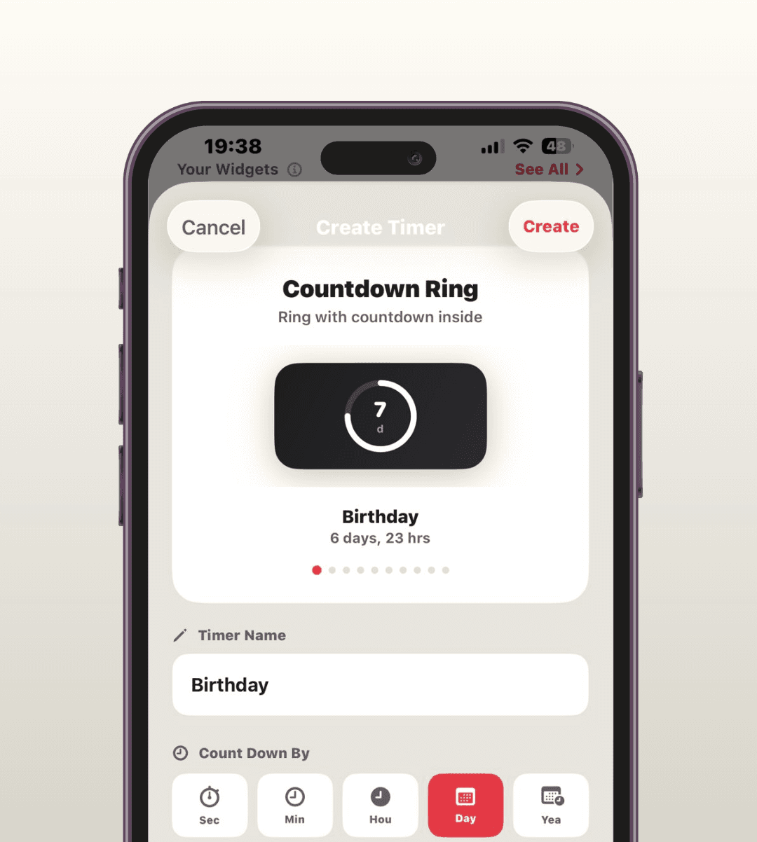Countdown timers