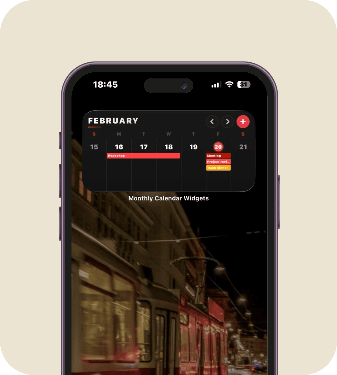 Medium Week in Dark theme
