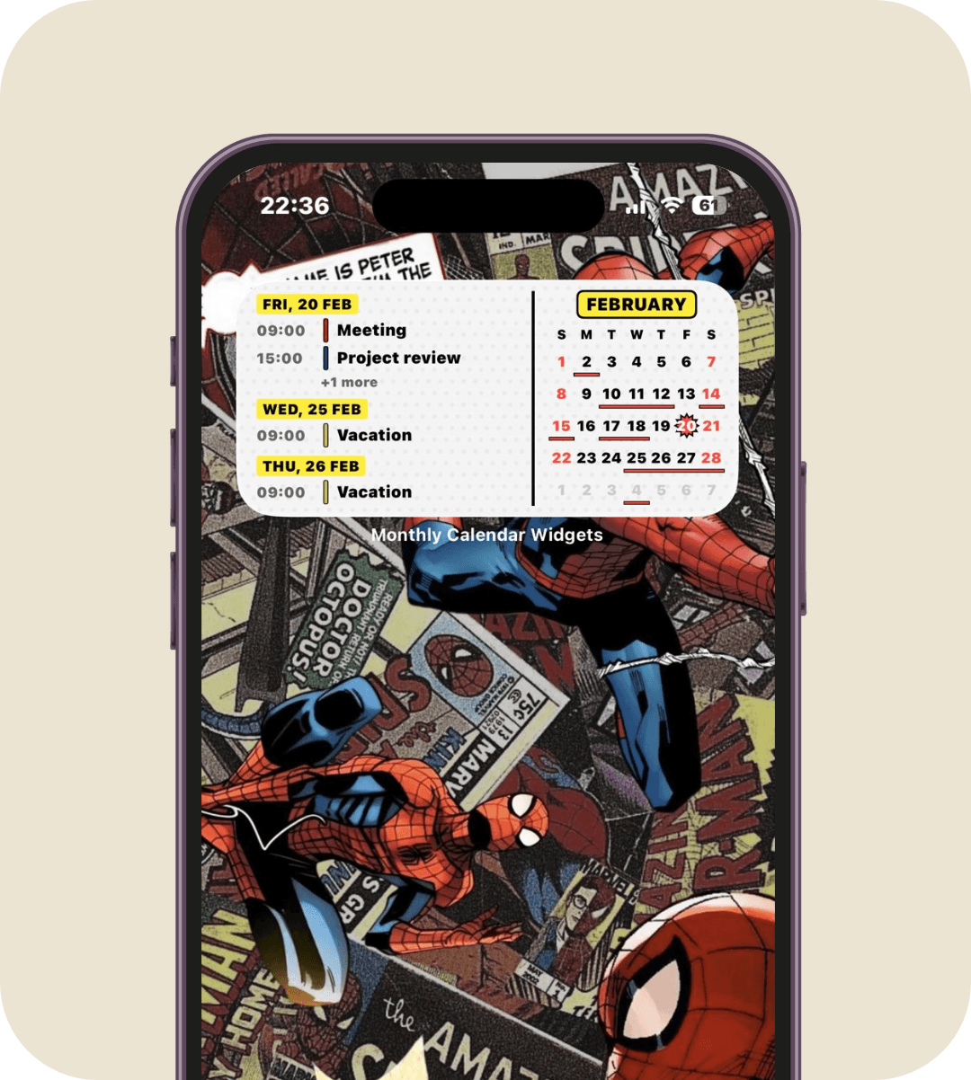 Medium Event + Calendar in Manga theme